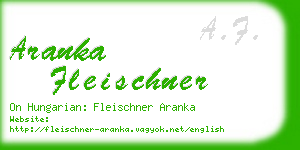 aranka fleischner business card